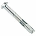 Powers 1/4in x 2-1/4in Lok-Bolt AS Sleeve Expansion Anchors, Round Head, Carbon Steel Zinc Plated, 100PK POW 05210S